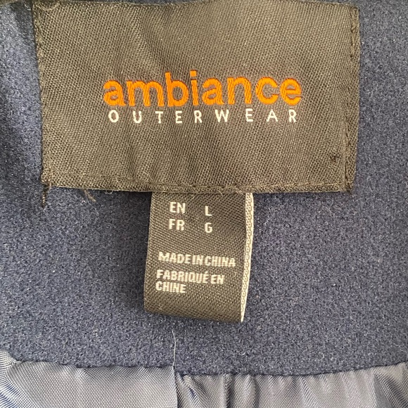 Navy Blue Lapel Trench Coat - Picture 5 of 8